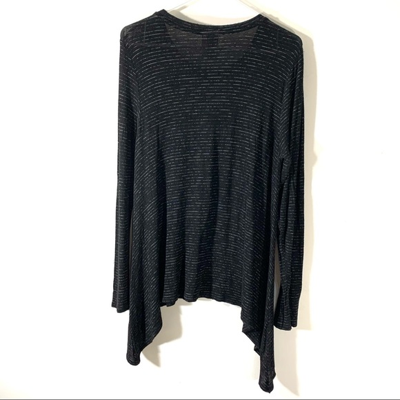 Knox Rose Black Striped Sharkbite Tunic - Picture 6 of 9